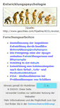 Mobile Screenshot of entwicklungspsychologie.stangl.eu